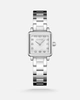 ساعة نسائية بسير ستيل بلون فضي