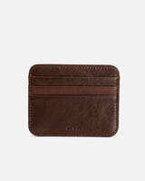 محفظة رجالية جلد بلون بني