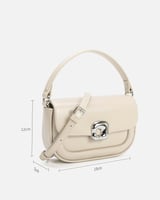 شنطة نسائية باللون البيج