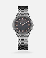 ساعة رجاليه كلاسيك باللون الرمادي