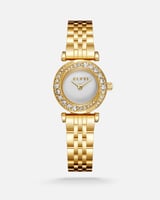 ساعة نسائية بسير ستيل بلون ذهبي
