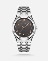 ساعة رجاليه بسير ستيل بلون فضي من الفــــي