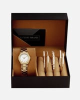 طقم هدية نسائية فاخر ساعة وأساور