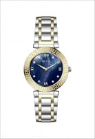 ساعه نسائيه بتصميم كلاسيك بطابع عصري من الستيل بال...