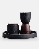 طقم مبخرة وعلبة بخور على صينية فاخرة