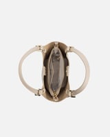 شنط نسائية بتصميم عصري بلون بيج