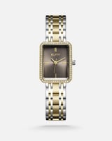 ساعة نسائيه ستيل بلون فضي وذهبي