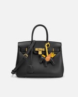 شنطة نسائية بتصميم كلاسيك بلون أسود