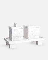 طقم مبخرة وعلبة بخور بتصميم فاخر