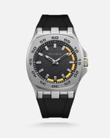 ساعة رجالية ربل من الفي باللون الأسود