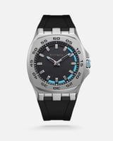 ساعة رجالية ربل من الفي باللون الأسود