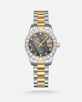 ساعة نسائية من الفي بلون ذهبي وفضي