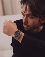 ساعة رجالية من الفي ستيل بلون فضي