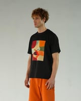 تي شيرت رجالي قطن بلون أسود