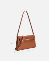 شنطة نسائية بتصميم أنيق بلون بني