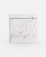 طقم مبخرة وعلبة بخور بلون أبيض