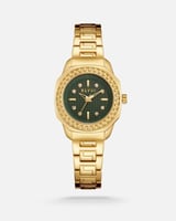 ساعة نسائية من الستانلس ستيل باللون الذهبي