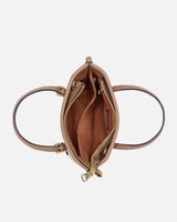 شنطة نسائية باللون البني و البيج