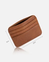 محفظة رجالية جلد بلون بني