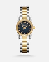 ساعة نسائية ستيل بلون فضي وذهبي