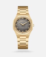 ساعة نسائية إلڤي ستيل باللون الذهبي