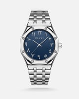 ساعة رجاليه بسير ستيل بلون فضي من الفــــي