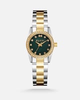 ساعة نسائية بسير ستيل بلون ذهبي وفضي