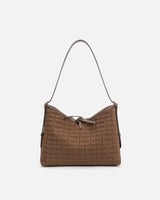 شنطة نسائيه بتصميم عملي بلون بني