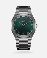 ساعة رجالية من إلڤي ستيل بلون رمادي