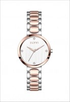 ساعه نسائيه بتصميم كلاسيكي عملي من الستيل باللون ا...