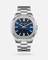 ساعة رجالية إلڤي ستيل بلون فضي