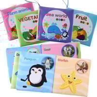 8 كتب قماشية للرضع