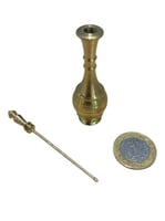 كحل الاثمد الاصفهاني الاحمر ربع تولة مع مكحلة نحاس...