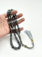 سبحة زعفران برميلي برمادي كركوشة