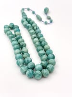 سبحة فاتوران تركوازي مموج تمليكة