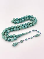 سبحة فاتوران تركوازي مموج تمليكة