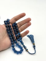 سبحة فاتوران أزرق شفاف كركوشة