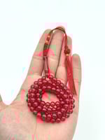 سبحة زعفران أحمر كركوشة 99خرزة