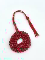 سبحة زعفران أحمر كركوشة 99خرزة