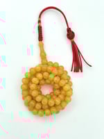 سبحة فاتوران أصفر مموج 99 خرزة