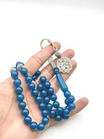 سبحة بكلايت أزرق طربزونة