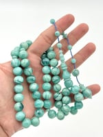 سبحة فاتوران تركوازي مموج تمليكة