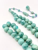 سبحة فاتوران تركوازي مموج تمليكة