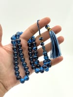 سبحة فاتوران أزرق شفاف كركوشة