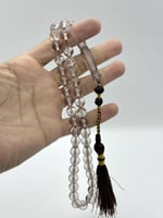 سبحة بكلايت شفاف كركوشة