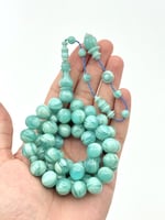 سبحة فاتوران تركوازي مموج تمليكة