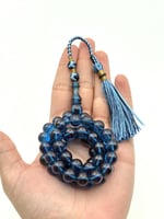 سبحة فاتوران أزرق شفاف كركوشة