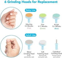 مبرد أظافر إلكتروني للأطفال - آمن وفعال للعناية بأ...