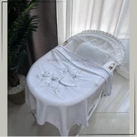 مهاد قطن مطرز بالاسم فضي