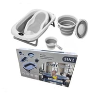 طقم بانيو استحمام 5 قطع مع مقياس حرارة